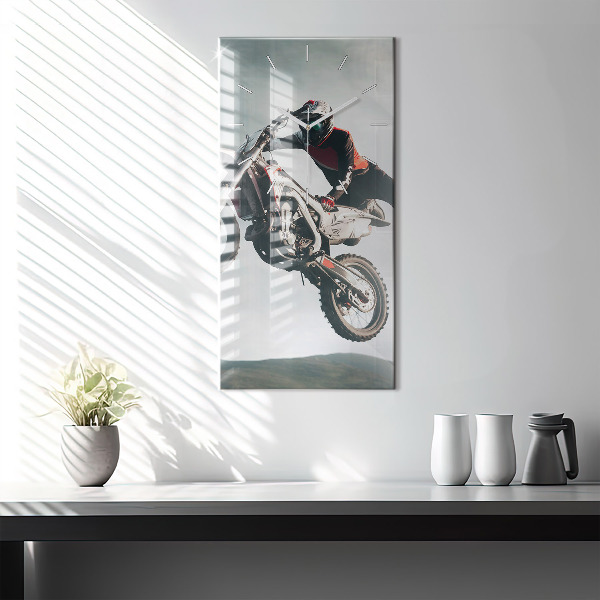 Horloge rectangulaire verticale Adrénaline de style moteur