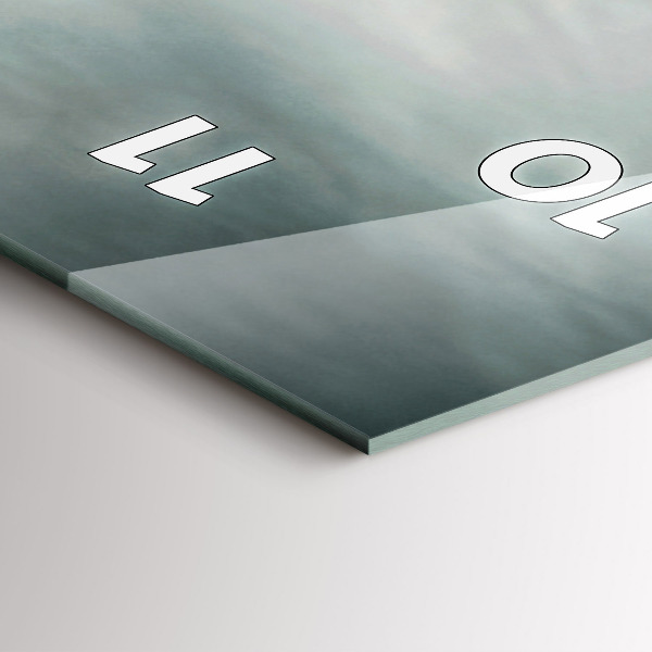 Horloge rectangulaire verticale Adrénaline de style moteur