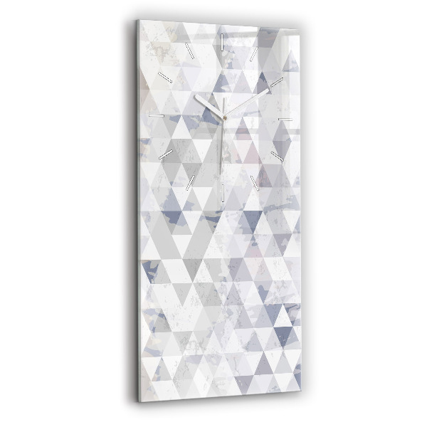 Horloge rectangulaire verticale Motif géométrique