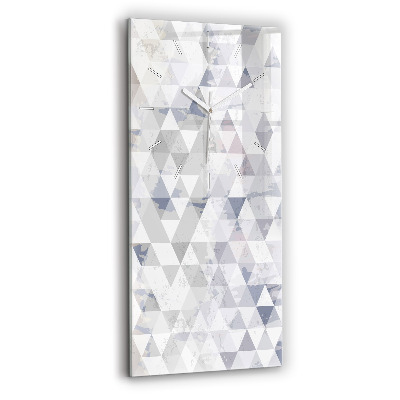 Horloge rectangulaire verticale Motif géométrique
