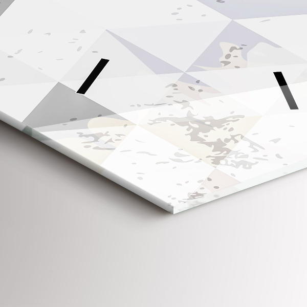 Horloge rectangulaire verticale Motif géométrique