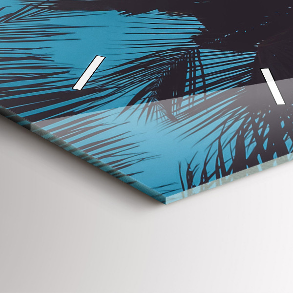 Horloge rectangulaire verticale Surfer sur la plage