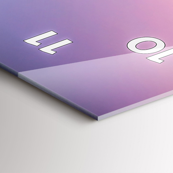 Horloge rectangulaire verticale Coucher de soleil aux Maldives