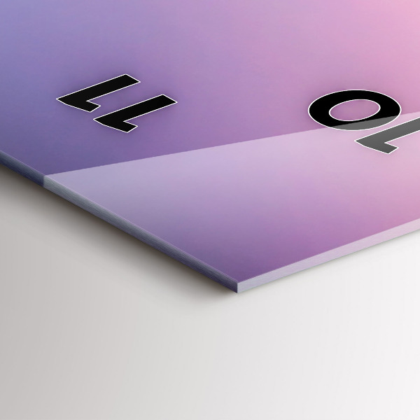 Horloge rectangulaire verticale Coucher de soleil aux Maldives