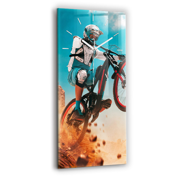Horloge rectangulaire verticale Cascadeur et adrénaline