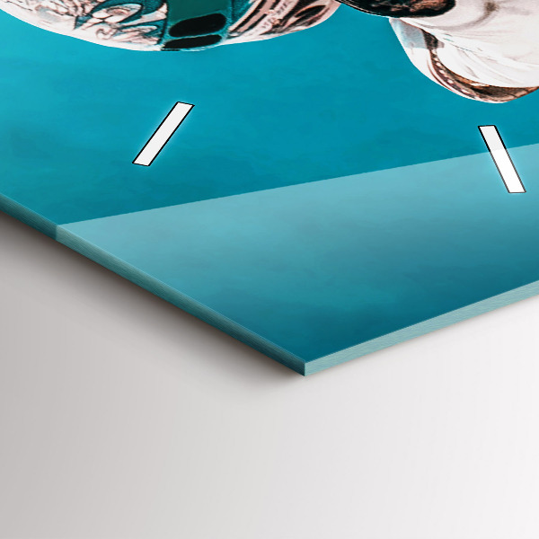 Horloge rectangulaire verticale Cascadeur et adrénaline