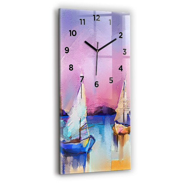 Horloge rectangulaire verticale Paysage marin