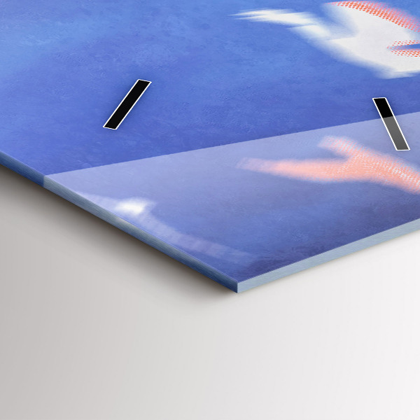 Horloge rectangulaire verticale Garçon avec des ailes