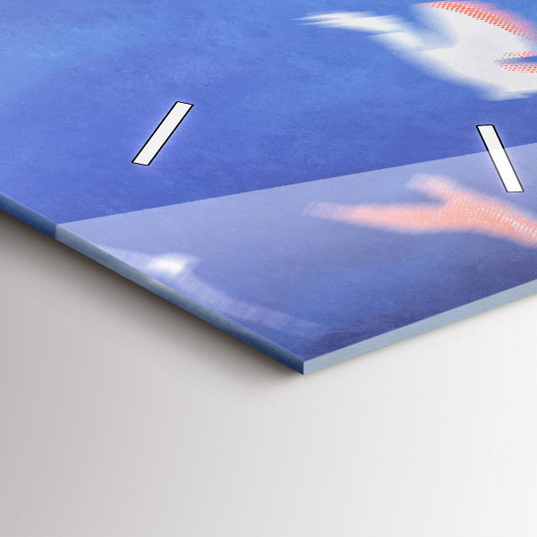 Horloge rectangulaire verticale Garçon avec des ailes