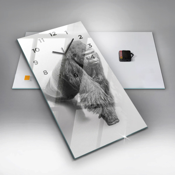 Horloge rectangulaire verticale 'Collection d''art animalier'