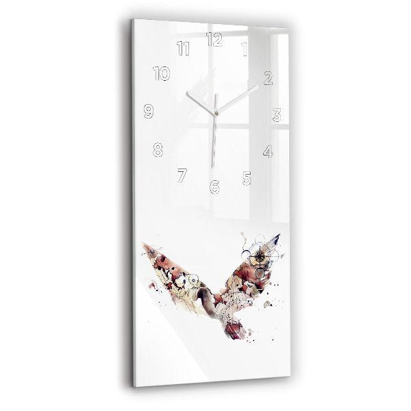 Horloge rectangulaire verticale Vue abstraite