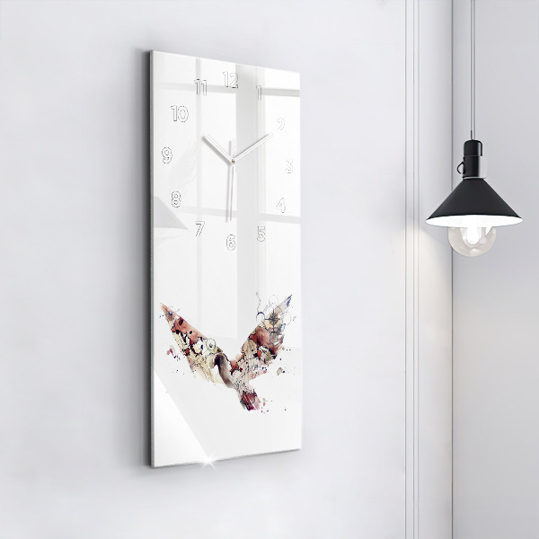 Horloge rectangulaire verticale Vue abstraite