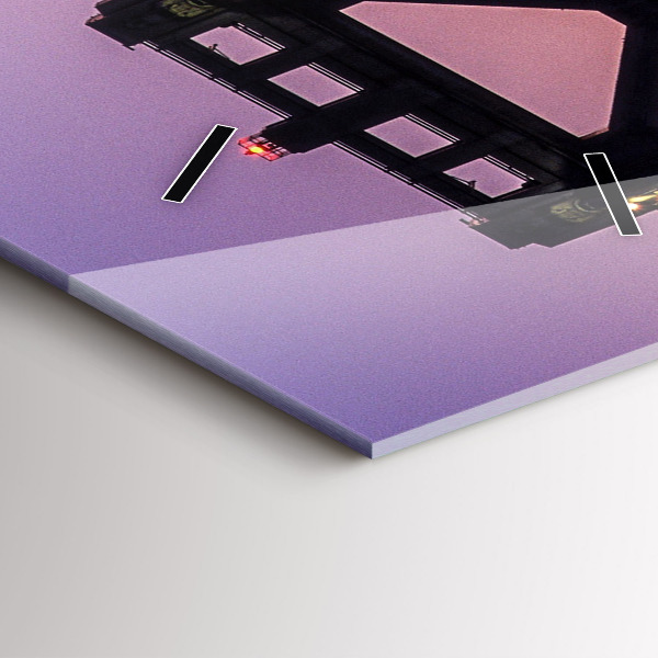 Horloge rectangulaire verticale Coucher de soleil aux États-Unis