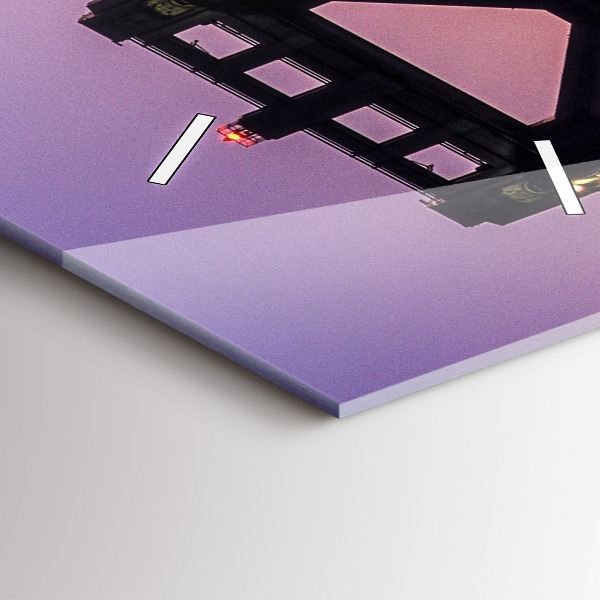 Horloge rectangulaire verticale Coucher de soleil aux États-Unis