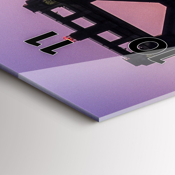 Horloge rectangulaire verticale Coucher de soleil aux États-Unis