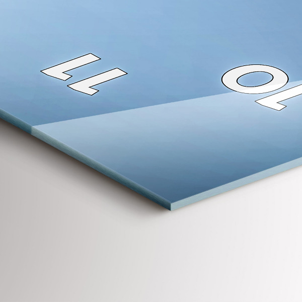 Horloge rectangulaire verticale Des cygnes dans le cœur