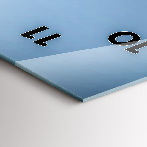 Horloge rectangulaire verticale Des cygnes dans le cœur