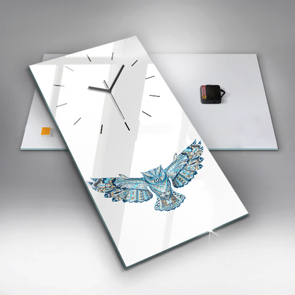 Horloge murale verticale Chouette en vol