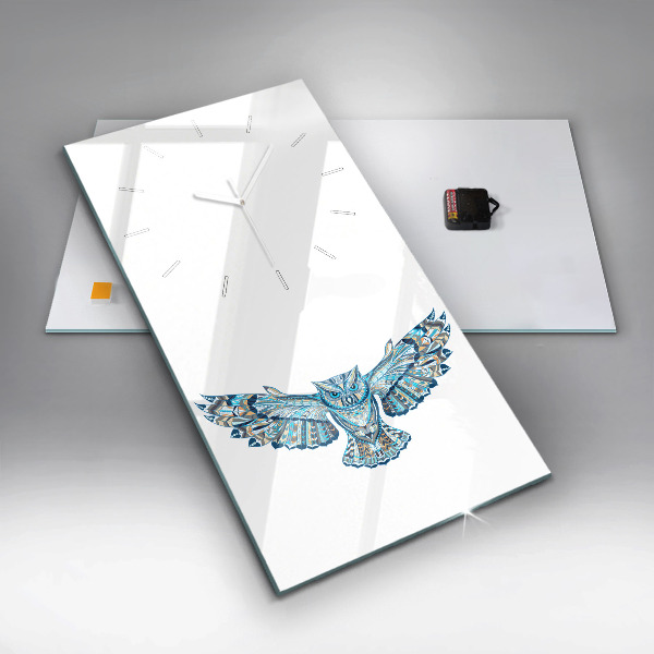 Horloge murale verticale Chouette en vol