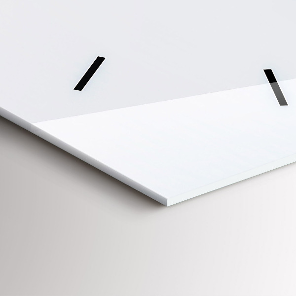 Horloge rectangulaire verticale 'L''île volante et la cascade'