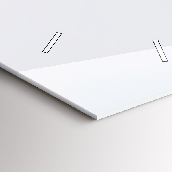 Horloge rectangulaire verticale 'L''île volante et la cascade'