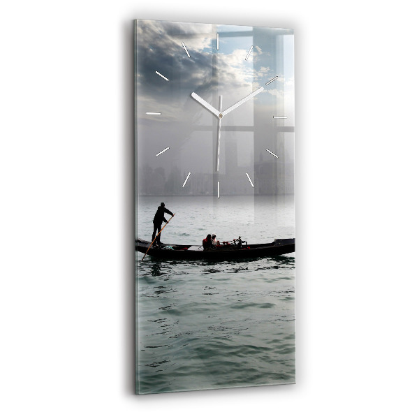 Horloge rectangulaire verticale Gondole à Venise