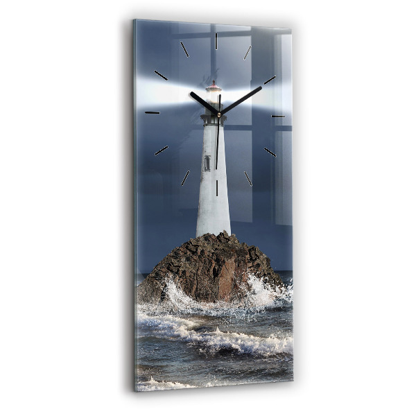 Horloge rectangulaire verticale Phare