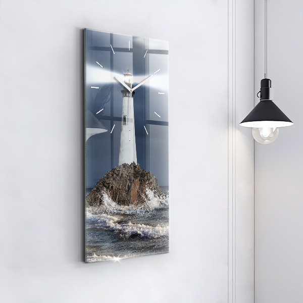 Horloge rectangulaire verticale Phare