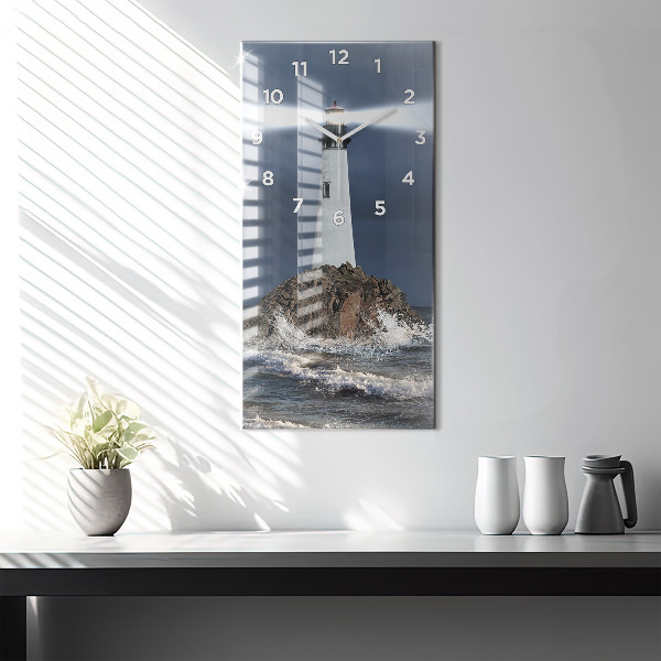 Horloge rectangulaire verticale Phare