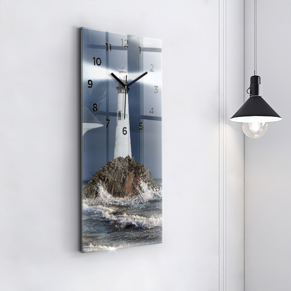 Horloge rectangulaire verticale Phare