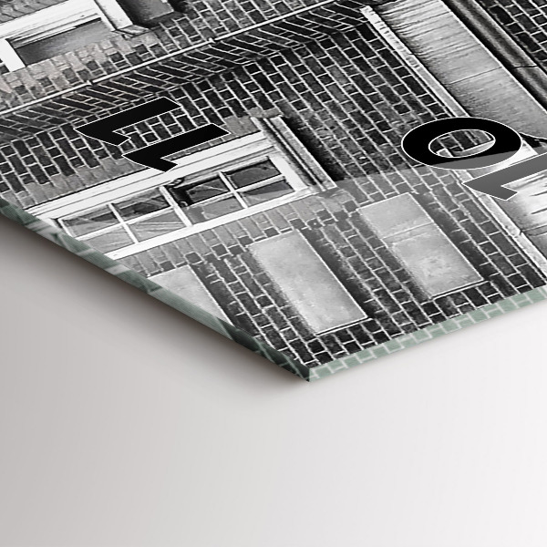 Horloge rectangulaire verticale Bus rouge à impériale