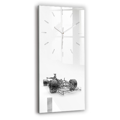 Horloge rectangulaire verticale conception de voiture de F1