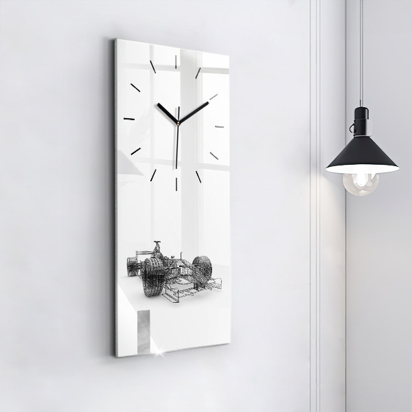 Horloge rectangulaire verticale conception de voiture de F1