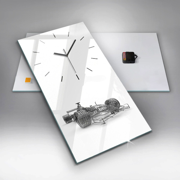 Horloge rectangulaire verticale conception de voiture de F1