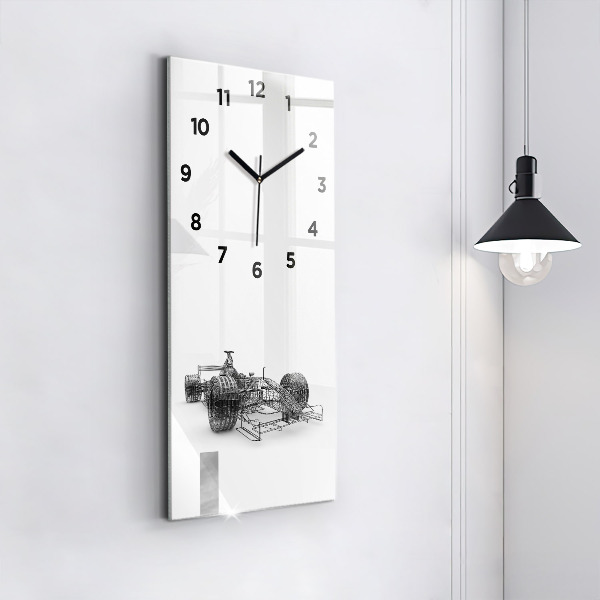 Horloge rectangulaire verticale conception de voiture de F1