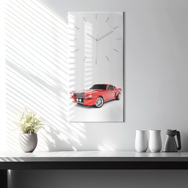 Horloge rectangulaire verticale Voiture de sport