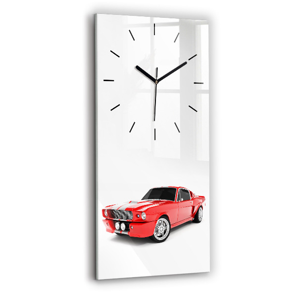 Horloge rectangulaire verticale Voiture de sport