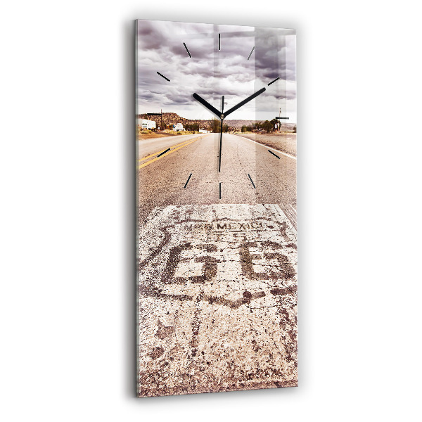 Horloge rectangulaire verticale Route 66 États-Unis
