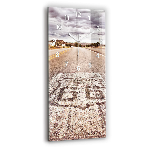 Horloge rectangulaire verticale Route 66 États-Unis