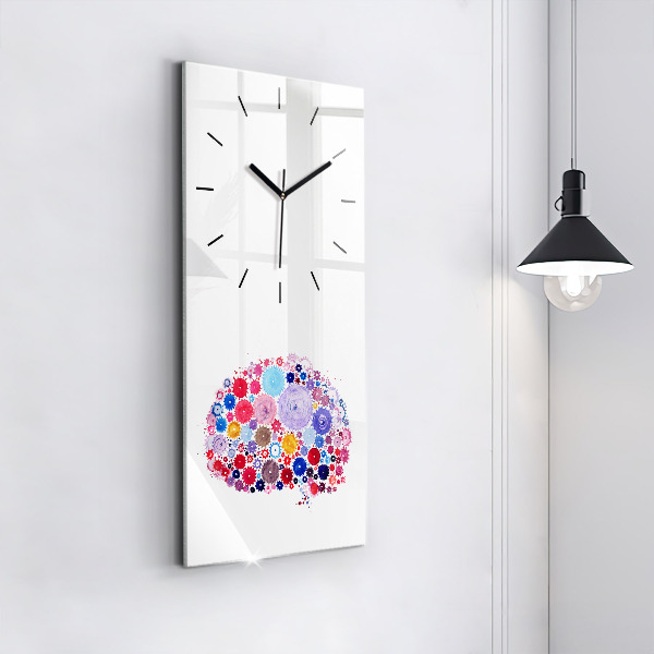 Horloge rectangulaire verticale Illustration abstraite colorée