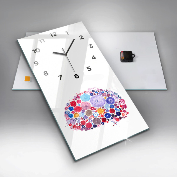 Horloge rectangulaire verticale Illustration abstraite colorée