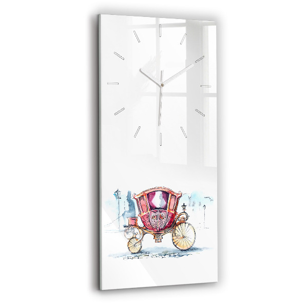 Horloge rectangulaire verticale 'L''ancien carrosse de la reine'