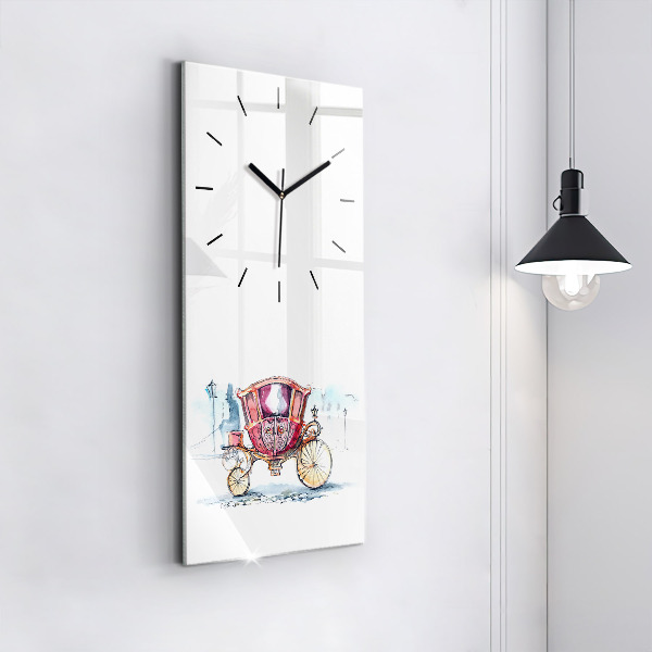 Horloge rectangulaire verticale 'L''ancien carrosse de la reine'