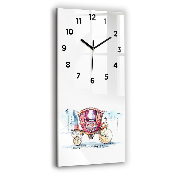 Horloge rectangulaire verticale 'L''ancien carrosse de la reine'