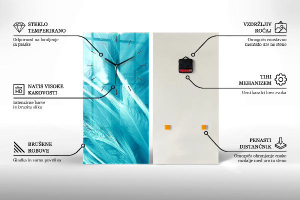 Horloge rectangulaire verticale Un guerrier en chasse