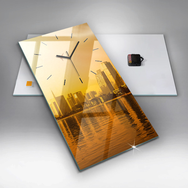 Horloge rectangulaire verticale Rivière Zhujiang Chine