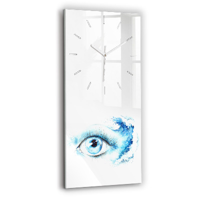 Horloge rectangulaire verticale Œil de mer