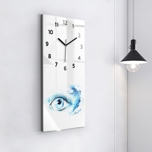 Horloge rectangulaire verticale Œil de mer