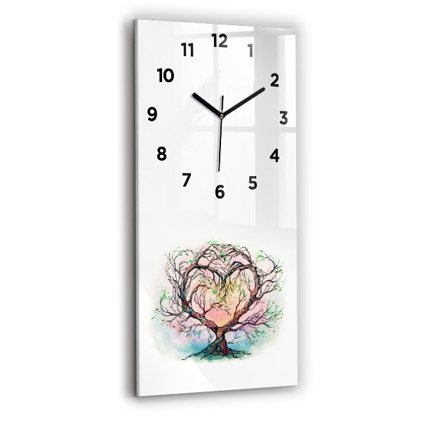 Horloge rectangulaire verticale 'L''arbre au cœur de la nature'