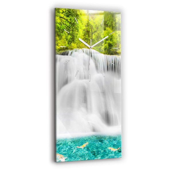 Horloge rectangulaire verticale Cascade en Thaïlande